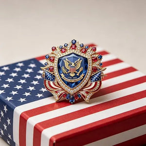US 250th Anniversary Enamel Brooch Pin