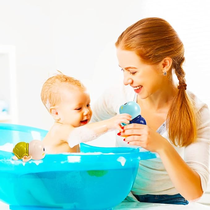 TinyTide - Interactive Turtle Bath Toy Set