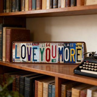 AmorSign – “Love You More” Vintage Metal Wall Decor