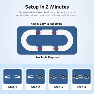 TableEase - Expandable Rotating Dining Tray