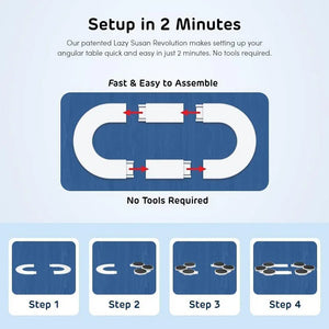 TableEase - Expandable Rotating Dining Tray