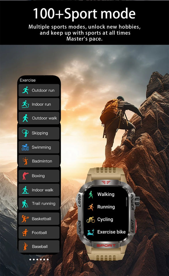 VanguardX - Outdoor Military Smart Watch – Power Meets Precision