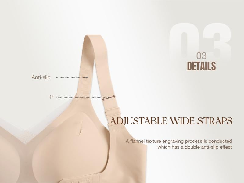 SkinMuse V - Wire-Free Deep V Bra for Flattering Silhouette