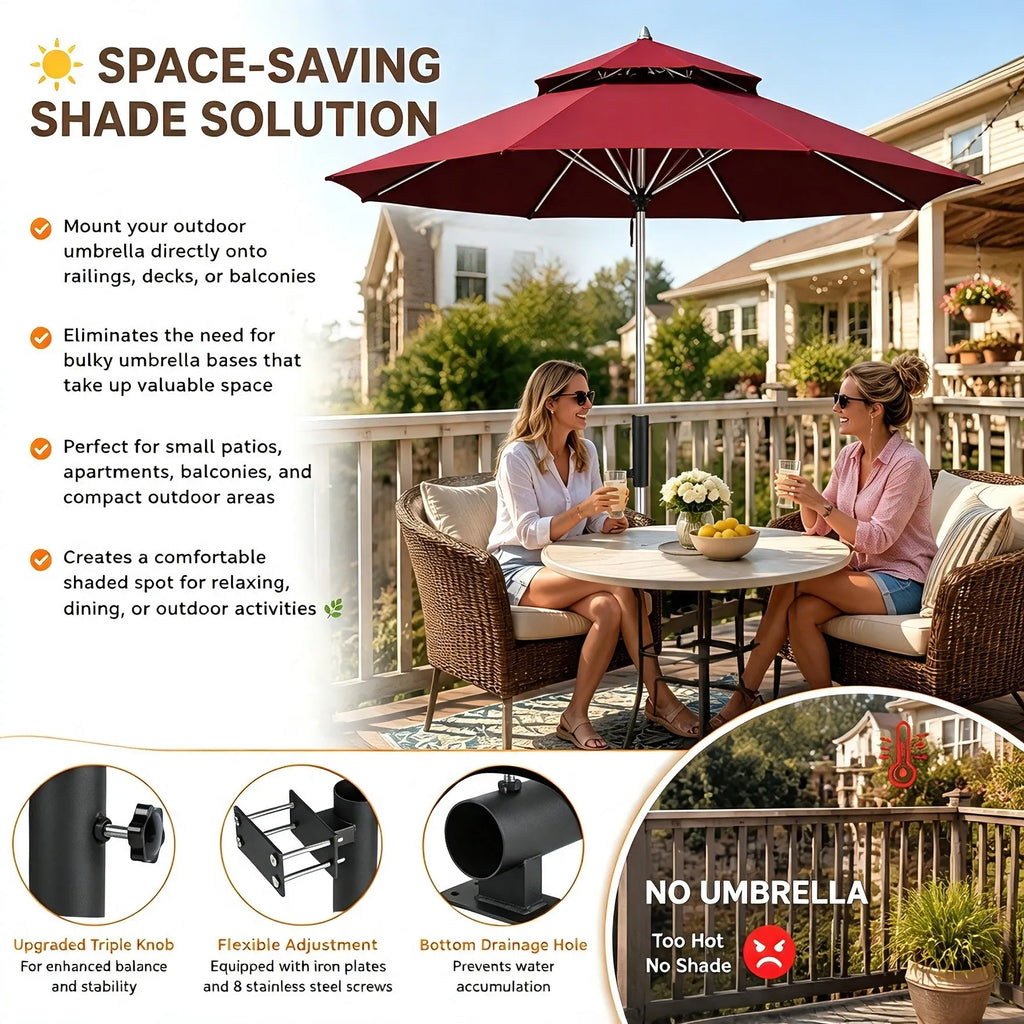 ShadeLock – Premium Deck Mount Umbrella Holder