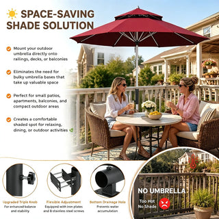 ShadeLock – Premium Deck Mount Umbrella Holder