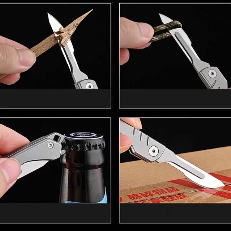 BladeSwift - Folding Scalpel Knife + 10 Replaceable Blades