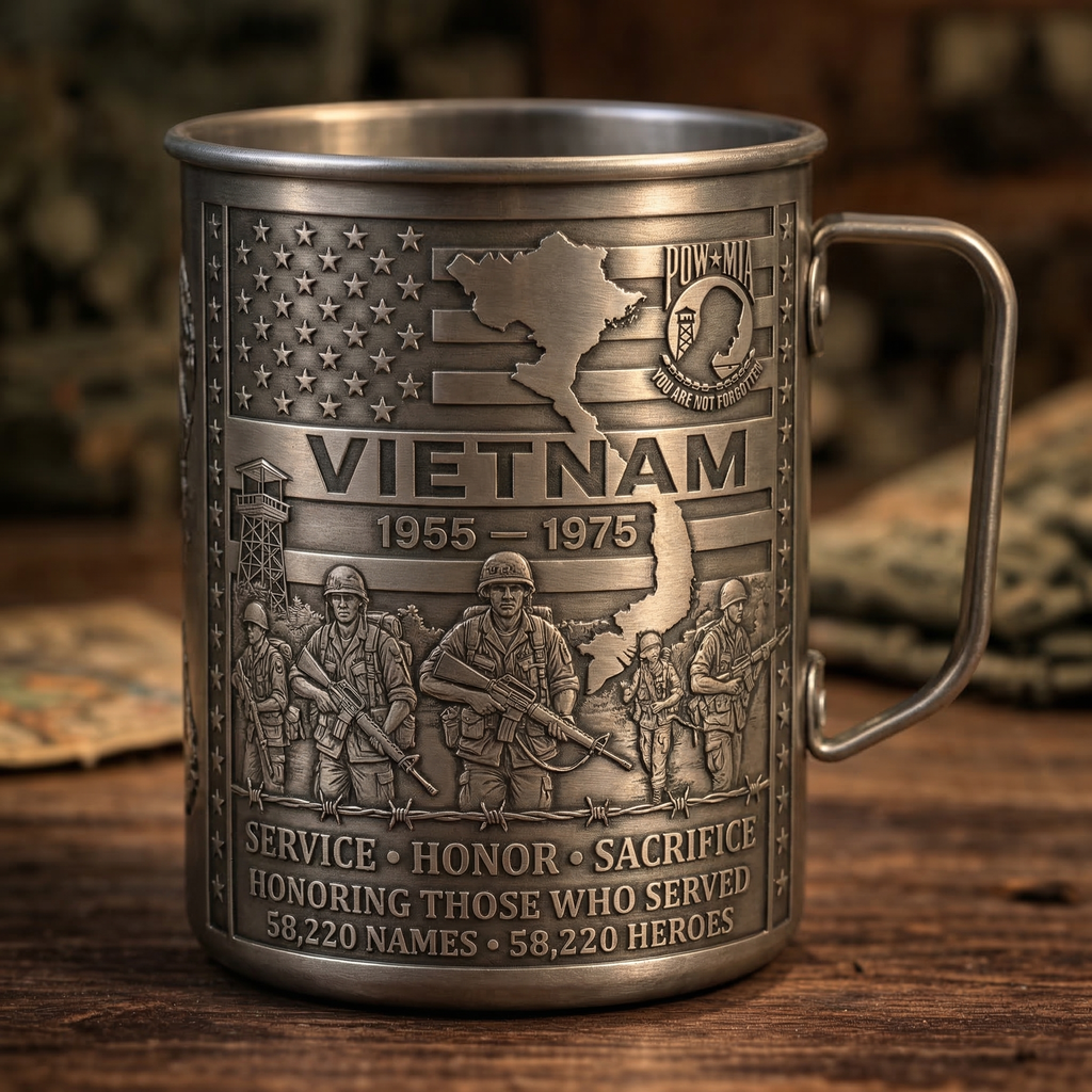🏆Last Day Promo: 60% OFF 🎖️- Vietnam Veteran Honor Coffee Mug – 1955-1975 Service Tribute
