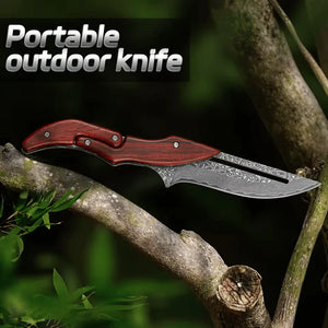 BladeCraft – Hand Forged Damascus Steel Folding Knife