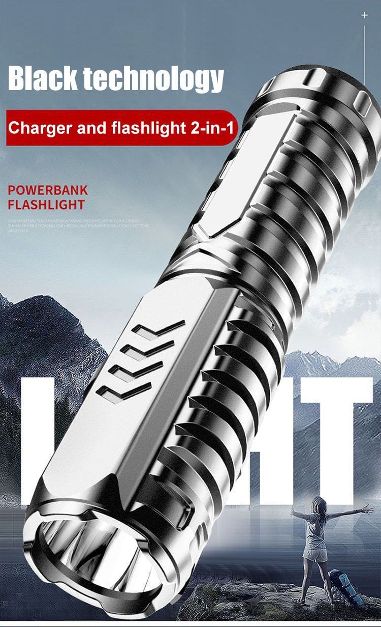 BrightForce – Multifunctional Rechargeable LED Flashlight