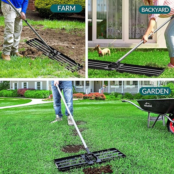 TurfTamer – Heavy Duty Lawn Leveling Rake