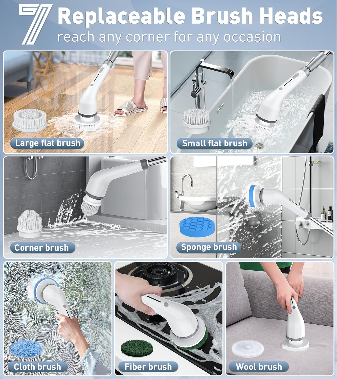 PuraGlow – Deep Clean Shower Scrubber