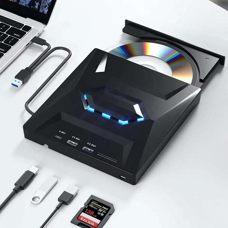 UltraRead | 7-in-1 USB Blu-ray & DVD Player Drive