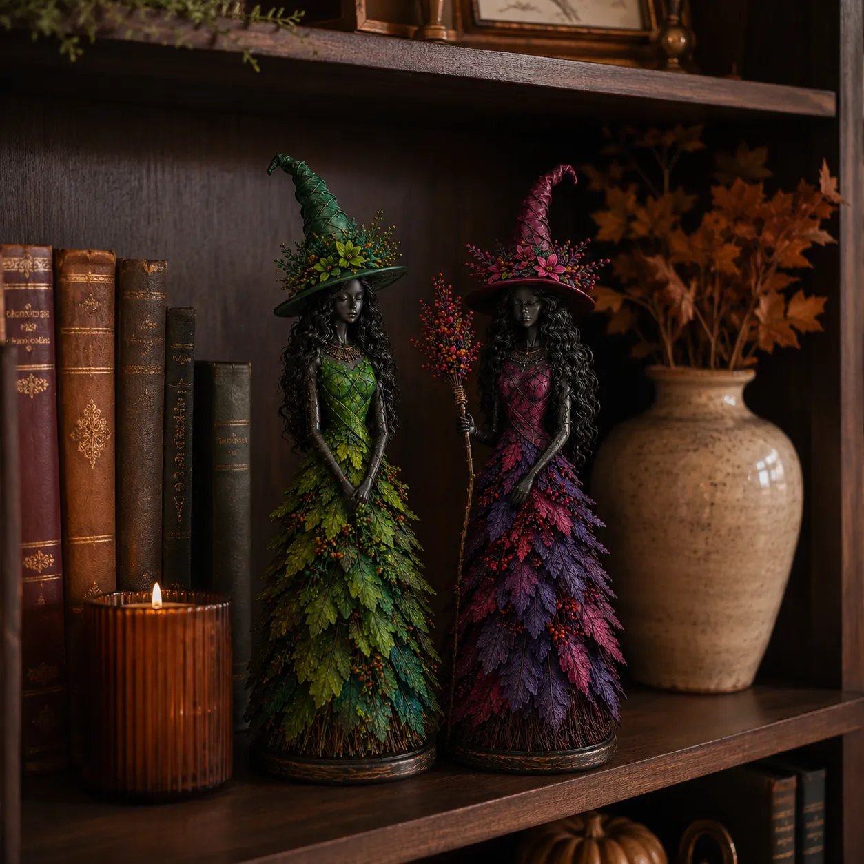 AutumnCharm – Enchanted Witch Figurine