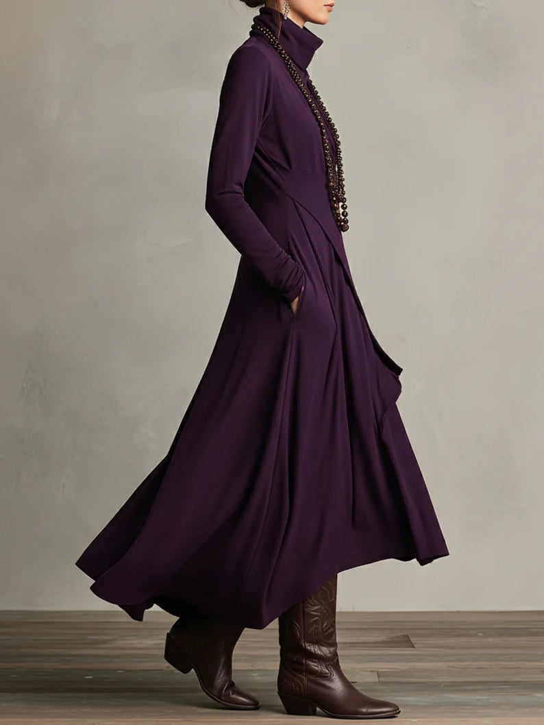 Serenique – Sophisticated Asymmetrical Maxi Dress
