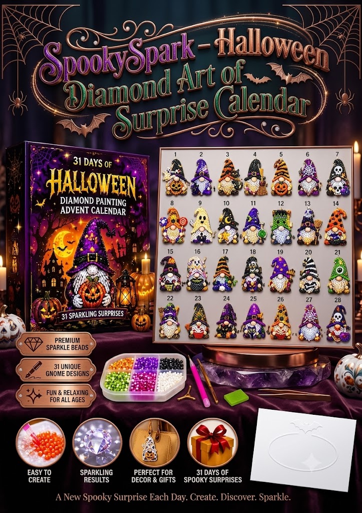 SpookySpark – Halloween Diamond Art Surprise Calendar
