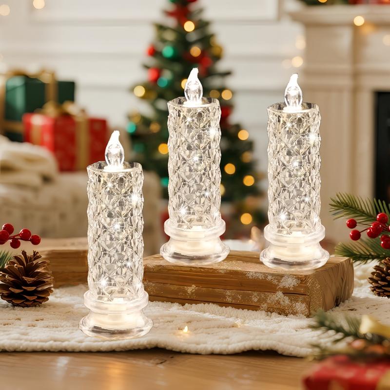 GlowElegance - LED Crystal Candle Décor