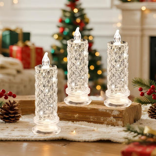 GlowElegance - LED Crystal Candle Décor