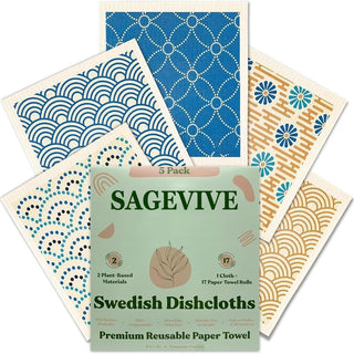 FreshFiber - Ultra-Absorbent Swedish Dishcloth Set