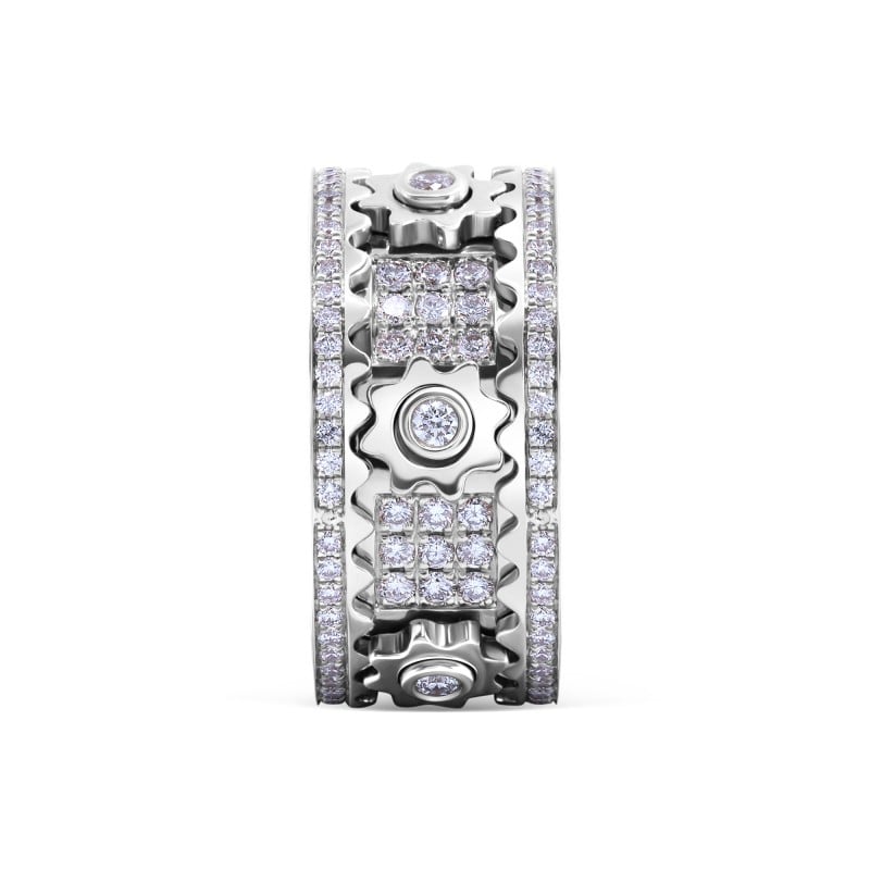 GeoShine – Handmade 3D Diamond Statement Ring