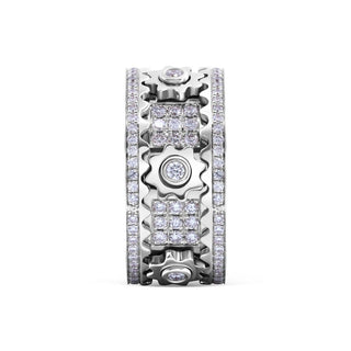 GeoShine – Handmade 3D Diamond Statement Ring