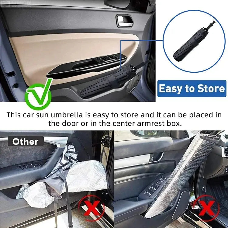 HeatShield™ - Car Windshield Sun Shade Umbrella Marnetic