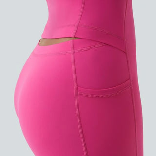 SculptEase – Shaping Backless Sports Dress with Bathroom Friendly Design