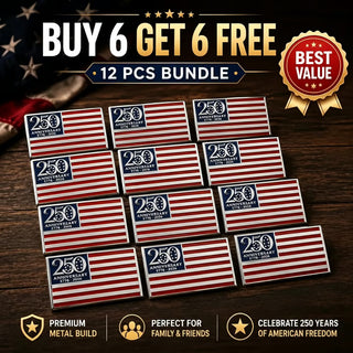 LibertyMark – 250th Anniversary Metal Flag Emblem