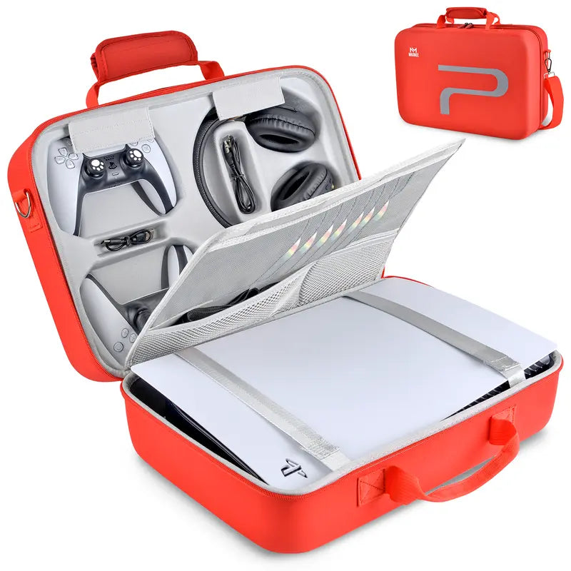 ConsoleShield - Premium PS5 Carrying Case with Custom Compartments