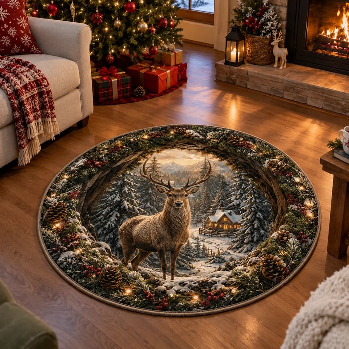 WonderPortal – Magical Christmas 3D Floor Rug
