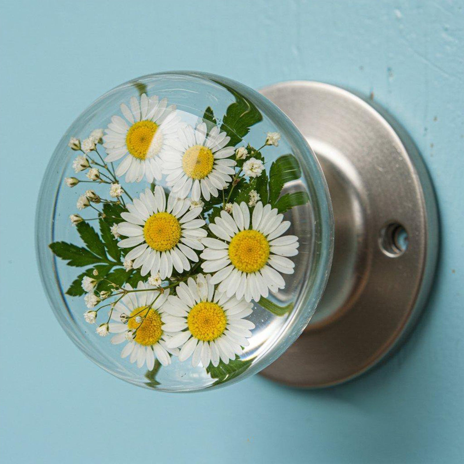 💁‍♀️Unique resin epoxy flower decorative door handle🌼