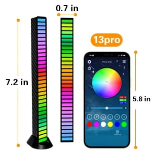 RhythmGlow - Wireless Sound Reactive RGB Light Bar