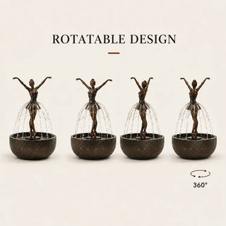 TranquilTwirl - LED Ballet Fountain