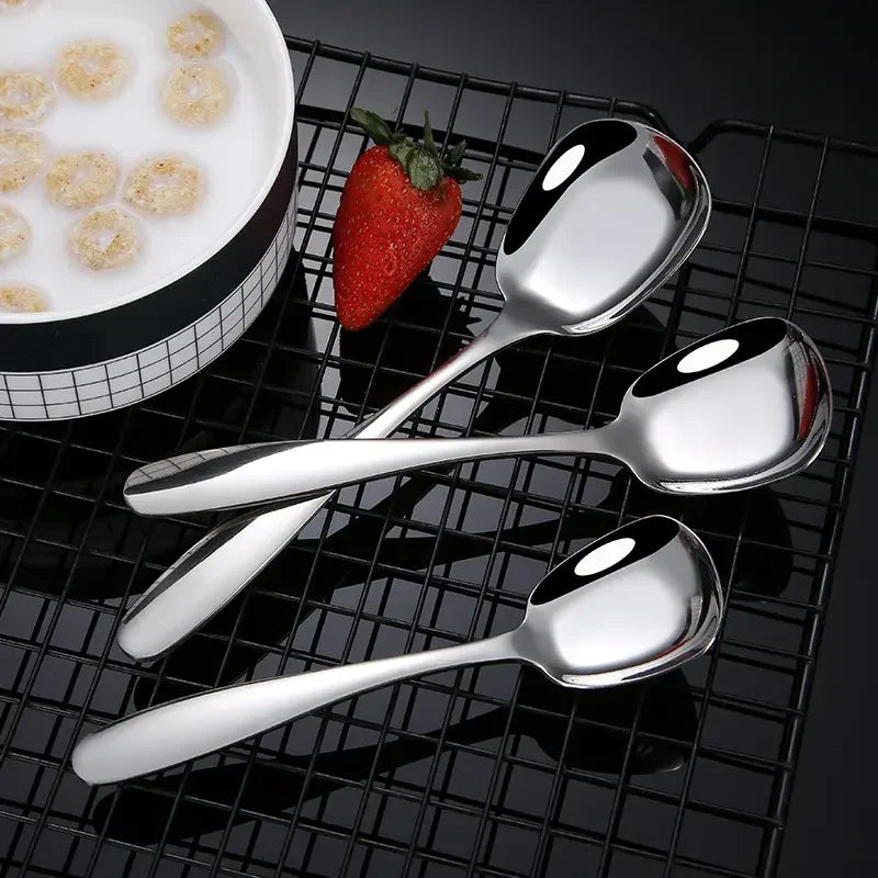 SquareServe - Premium Stainless Steel Spoons
