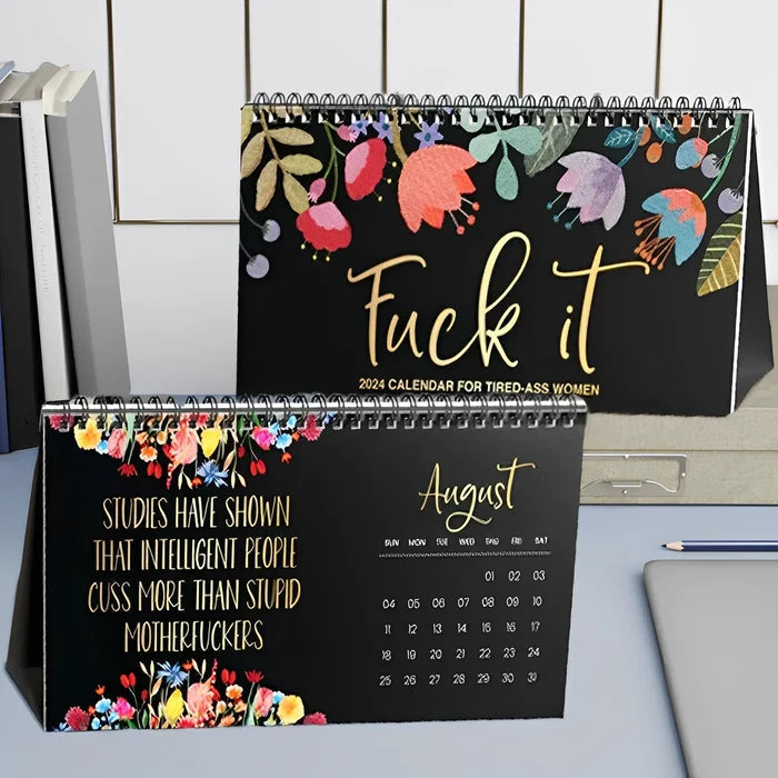 2024 Calendar For Tired-Ass Women Metic