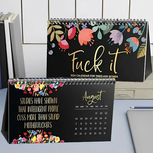 2024 Calendar For Tired-Ass Women Metic