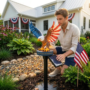 PatriotFlame – Solar Eagle Yard Stake