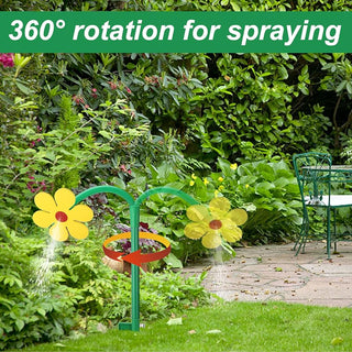 GardenGiggle - Rotating Daisy Lawn Sprinkler – Fun for Kids & Pets
