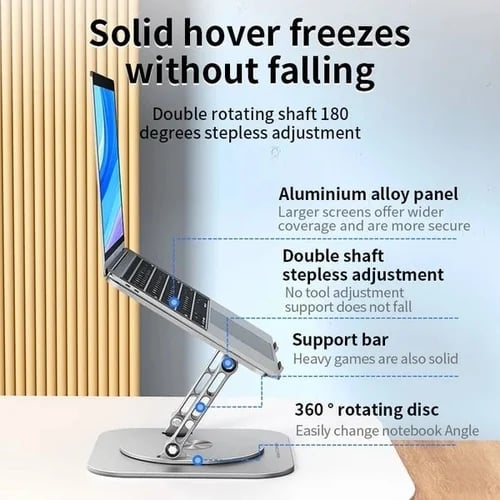 FlexElevate – Rotating Aluminum Laptop Stand