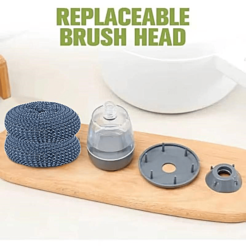 CleanGrip – Comfort Grip Soap-Dispensing Kitchen Scrub