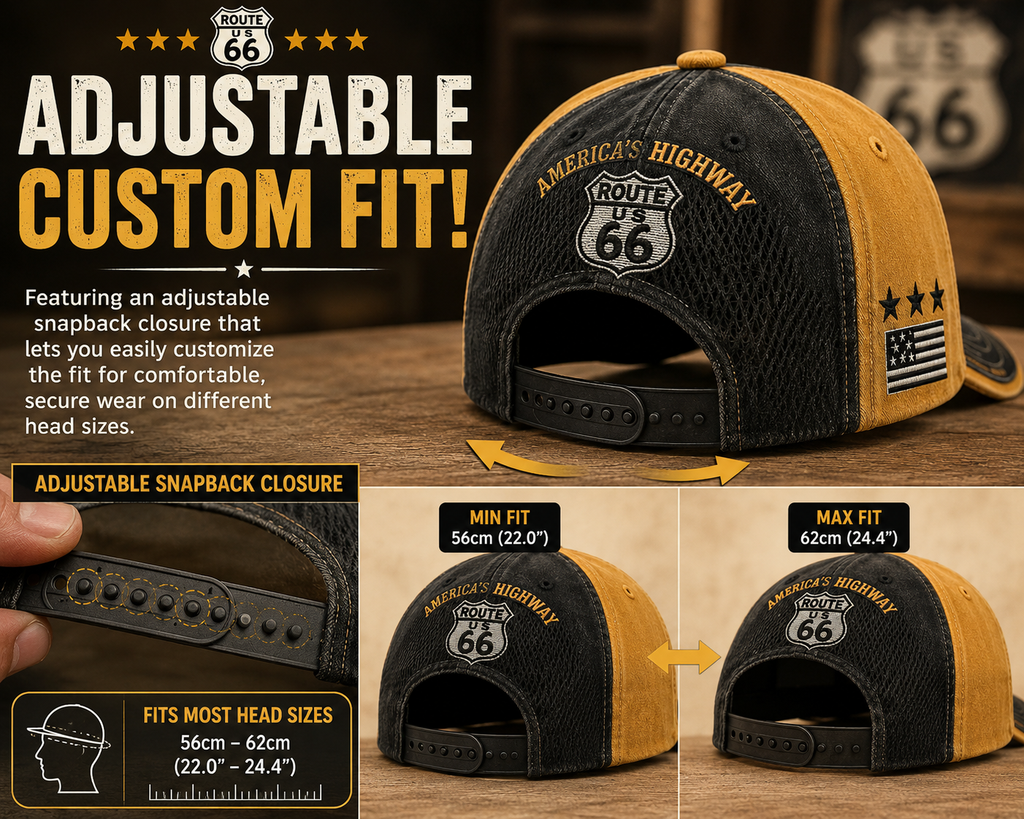 Route66 Heritage – 100th Anniversary Vintage Baseball Cap