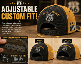 Route66 Heritage – 100th Anniversary Vintage Baseball Cap