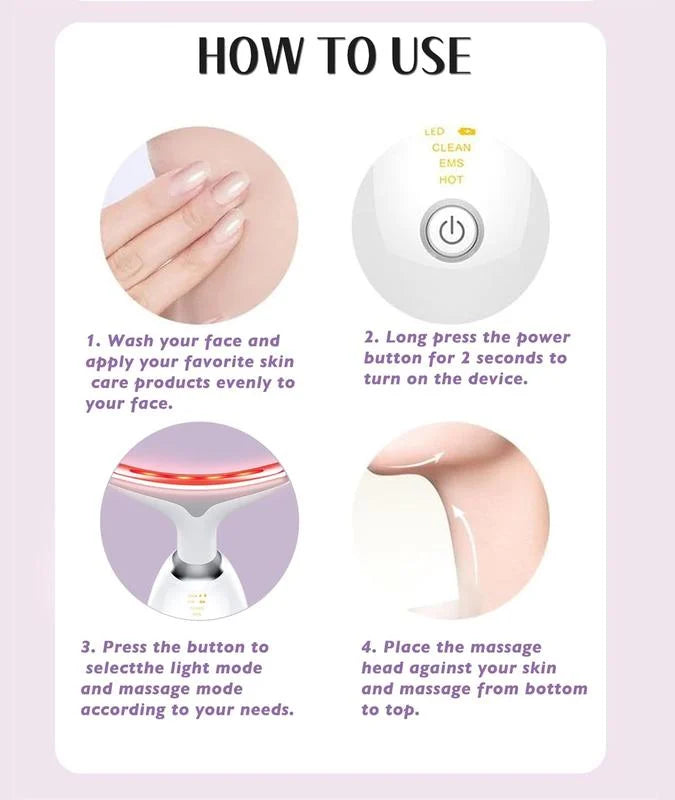 Tri-Mode Lifting And Firming Facial Massage Device marnetic