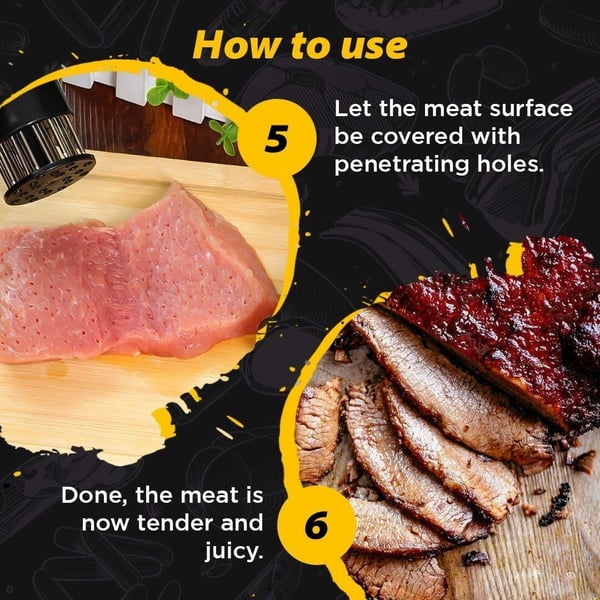 SteakSharp – Stainless Steel Needle Meat Tenderizer
