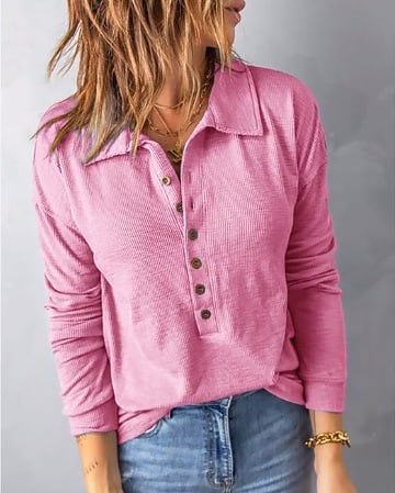 CottonEase – Women’s V-Neck Comfort Shirt