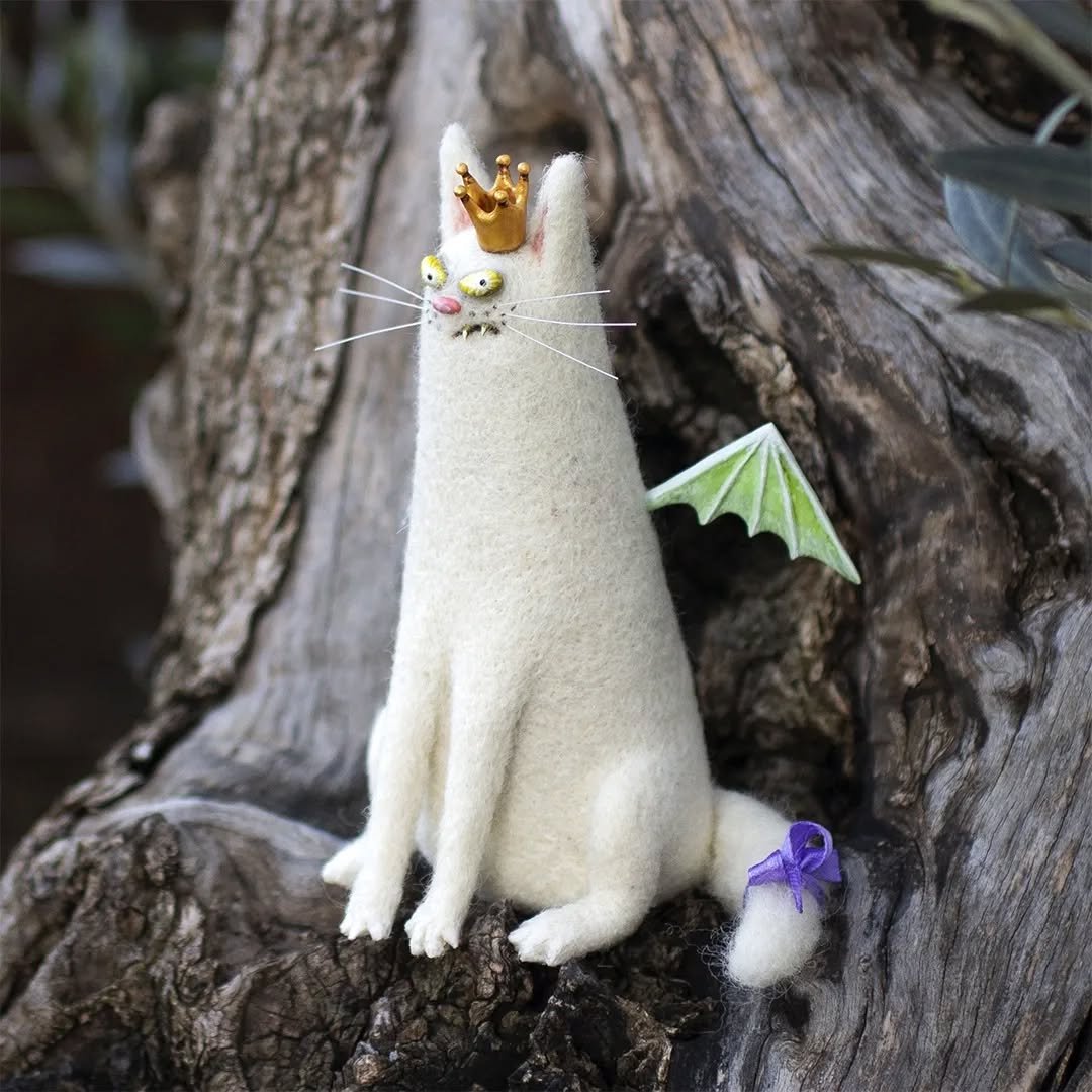 TinyMuse – Cute Felt Cat Unique Gift Ornament