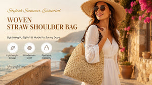 PalmAura - Straw Shoulder Bag