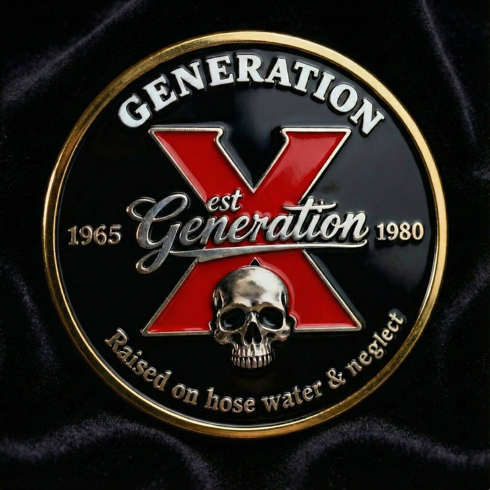 🏆Flash Sale 60% OFF🪙GEN X Coin – The Ultimate Tribute to the Badass Generation 💀🔥