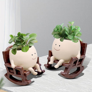 ArtSeat – Unique Chair-Shaped Resin Planter Vase