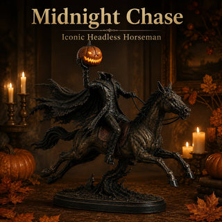 MidnightChase – Headless Horseman Halloween Statue