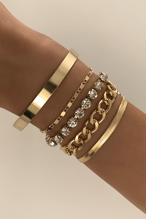 RadiantEdge – Personalized Multi-Element Bracelet Set